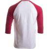 Washington, DC Flag | D.C. Capitol Raglan Shirt, Baseball T-Shirt for Men Women(Vintage Scarlet & White)