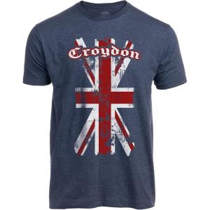 Union Jack Flag | UK United Kingdom Great Britain British for Men Women T-Shirt(Croydon)