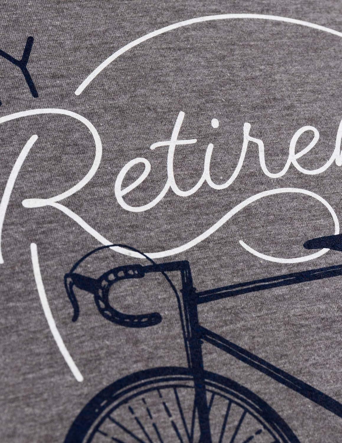 imageMy Retirement Plan Bicycle Funny Cycling Bike Joke VNeck Cyclist TShirt for WomenVintage Grey