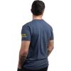 Navy Chest Print & U.S. Military Sleeve Flag Shirt – Naval Veteran Sailor T-Shirt for Men(USS Tucson)