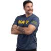 Navy Chest Print & U.S. Military Sleeve Flag Shirt – Naval Veteran Sailor T-Shirt for Men(USS William P. Lawrence)