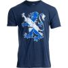 Scottish Lion Rampant | Scotland Saltire Gaelic Tee Shirt, Highlands Pride T-Shirt for Men Women(Vintage Navy)