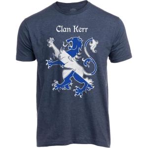 Scottish Lion Rampant | Scotland Saltire Gaelic Tee Shirt, Highlands Pride T-Shirt for Men Women(Kerr)