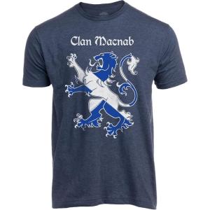 Scottish Lion Rampant | Scotland Saltire Gaelic Tee Shirt, Highlands Pride T-Shirt for Men Women(Macnab)