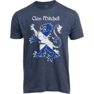 Scottish Lion Rampant | Scotland Saltire Gaelic Tee Shirt, Highlands Pride T-Shirt for Men Women(Mitchell)