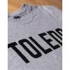 Toledo | Classic Retro City Grey Ohio Maumee Lake Erie Pride Men Women T-Shirt-(Adult,L)