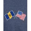 United States Friendship | USA – National Pride Flag Heritage Tee Unisex T-Shirt for Men or Women(Barbados)