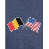 United States Friendship | USA – National Pride Flag Heritage Tee Unisex T-Shirt for Men or Women(Beligum)