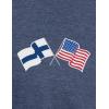 United States Friendship | USA – National Pride Flag Heritage Tee Unisex T-Shirt for Men or Women(Finland)