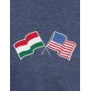 United States Friendship | USA – National Pride Flag Heritage Tee Unisex T-Shirt for Men or Women(Hungary)