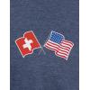 United States Friendship | USA – National Pride Flag Heritage Tee Unisex T-Shirt for Men or Women(Switzerland)