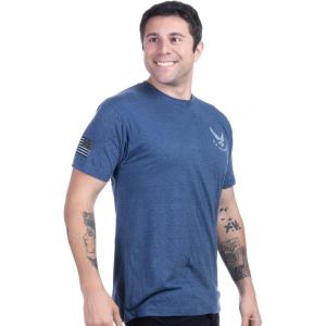 U.S. Air Force | Licensed United States Airforce Tee Shirt, USAF Airman Veteran Military T-Shirt for Men Women(Tee – Dark Blue)