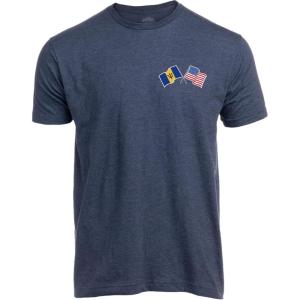 United States Friendship | USA – National Pride Flag Heritage Tee Unisex T-Shirt for Men or Women(Barbados)