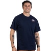 Wyoming Flag Pocket Tee | Embroidered Crest Buffalo WY State Pride Men Women T-Shirt-(Pocket,M) Navy Blue