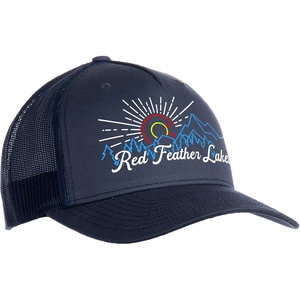 My Colorado Hats | Rocky Mountain West Hiking, CO Camping Baseball Hat for Men Women(Red Feather Lakes)