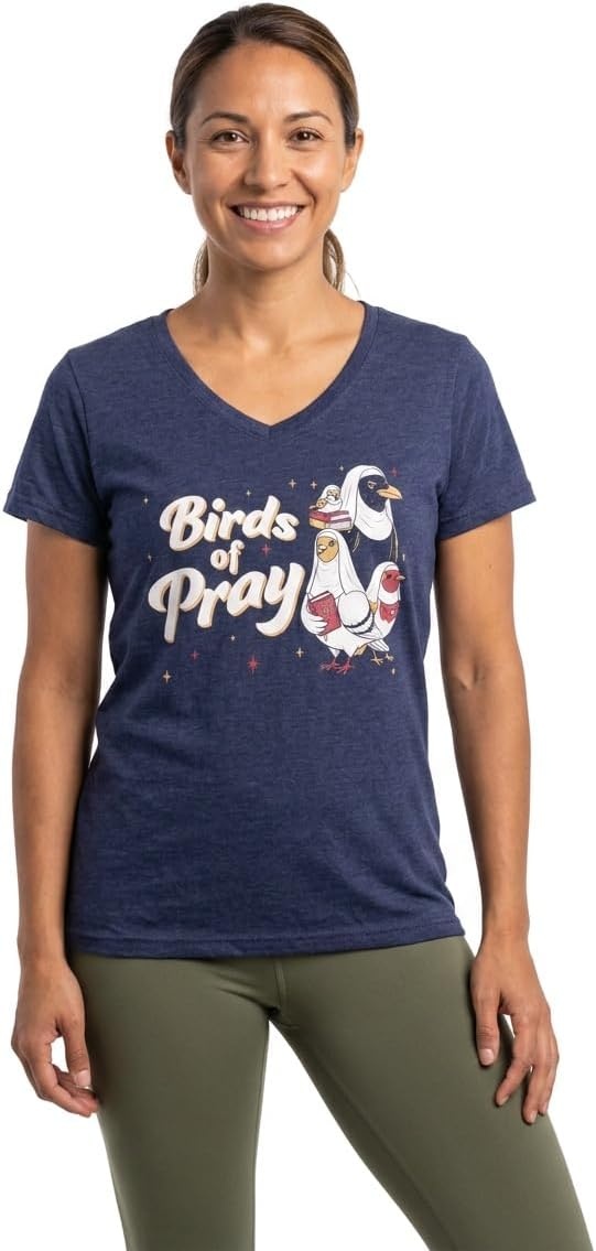 image:imageAnn Arbor Tshirt Co Funny Bird Watching Birder Nerd Watcher Tee Shirts Birder Birthday Gag Ornithology Lover Merch Humor Present For Dad Aviary Watcher Gear Animal Wildlife Enthusiast GiftBirds of Pray Nuns