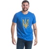 Ukraine Pride | Vintage Style, Retro-Feel Ukrainian Coat of Arms Unisex T-Shirt(Heathered Royal)