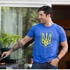 Ukraine Pride | Vintage Style, Retro-Feel Ukrainian Coat of Arms Unisex T-Shirt(Heathered Royal)
